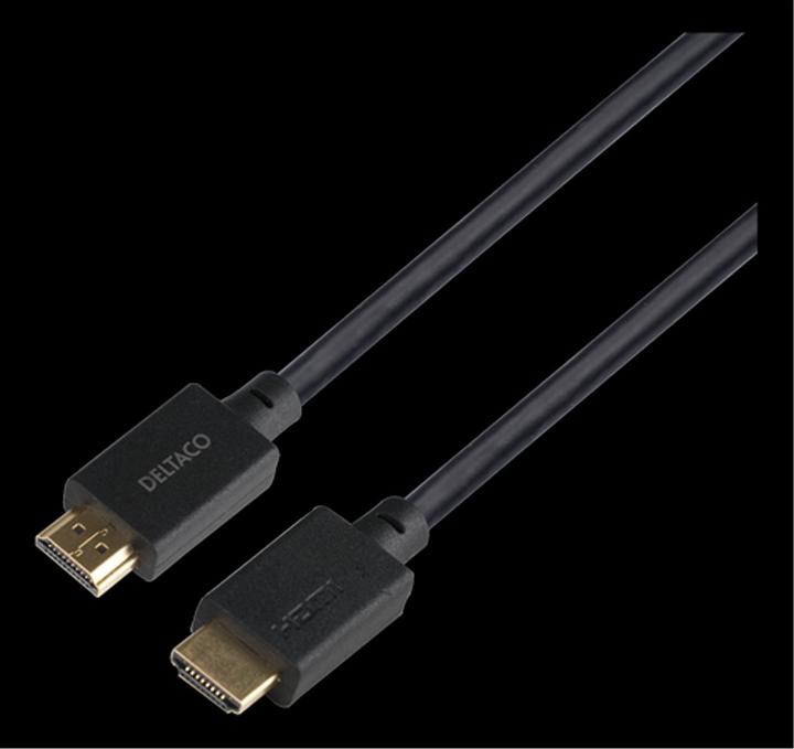 Actual product image Deltaco ULTRA High Speed HDMI-cable 48Gbps 2m black (2 m, HDMI)