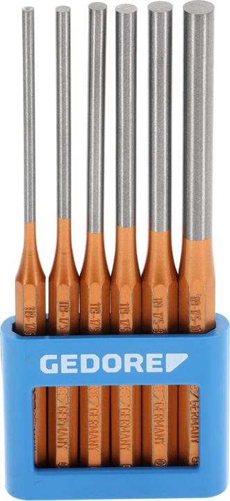 Actual product image Gedore 119 L Pin punch set, long form, 6 pieces in PVC holder