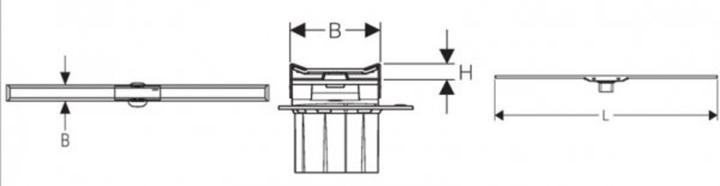 Produktbild Geberit Duschrinne CleanLine60, M 30-130 cm (1300 mm)