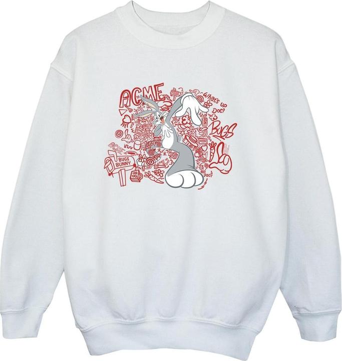 Looney Tunes ACME Doodles Bugs Bunny Sweatshirt Jungen