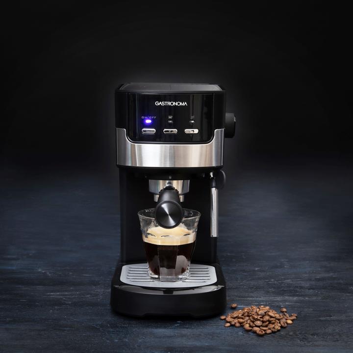 Produktbild Gastronoma -Kolbenmaschine - Espresso -Kaffeemaschine mit gemahlenen Bohnen und Milchfrother - 18110 (EU-Stecker)