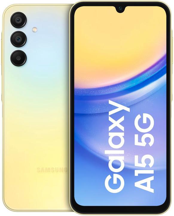 Productafbeelding Samsung Galaxy A15 5G (128 GB, Geel, 6.50", Dubbele SIM, 50 Mpx, 5G)