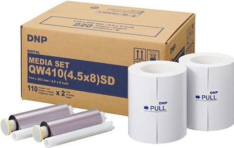 Image du produit DNP QW 410 Kit média 11x20 cm SD 2x 110 feuilles (220 x)