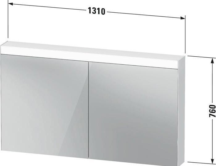 Produktbild Duravit Spiegelschrank L-CUBE Good-Version 1310x760x148mm, 20 W