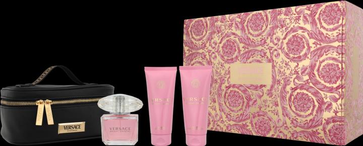 Actual product image Versace Bright Crystal Christmas 2024 Eau de Toilette / BShower Gel / Body Lotion / Case (Fragrance set)