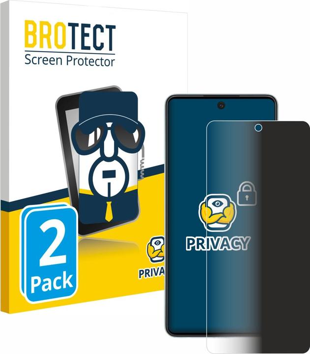 Actual product image BROTECT Anti-spy privacy film Blue light protection film (2 Piece, Samsung Galaxy A52 5G)