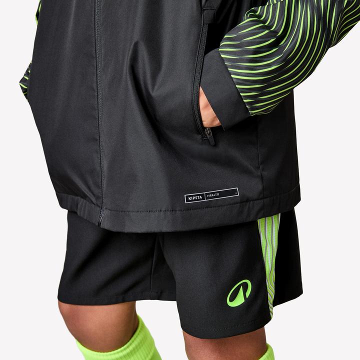 Image du produit Kipsta Coupe-Pluie De Football Enfant Viralto Jr Wavy Noir & Jaune Fluo