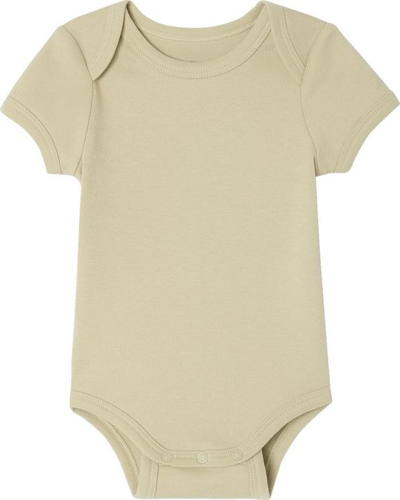 Actual product image Vertbaudet Bio-Kollektion: 3er-Pack mitwachsende Baby Bodys mit kurzen Ärmeln (56)