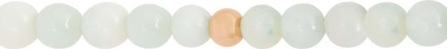 Actual product image HCA Real stone bracelet Stones of nature - Amazonite (17.50 cm, Hematite)