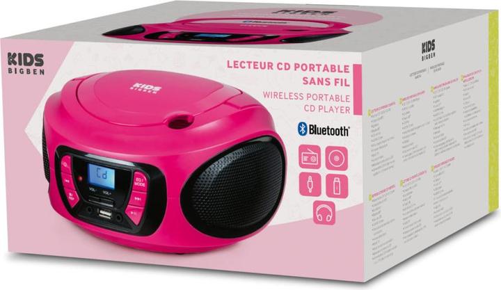 Image du produit Bigben CD/radio portable CD62 USB/BT (VHF, FM, Bluetooth)