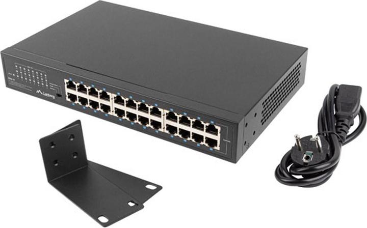 Image du produit Lanberg RSGE-24 Commutateur réseau non administrable Gigabit Ethernet (10/100/1000) 1U (24 Ports)