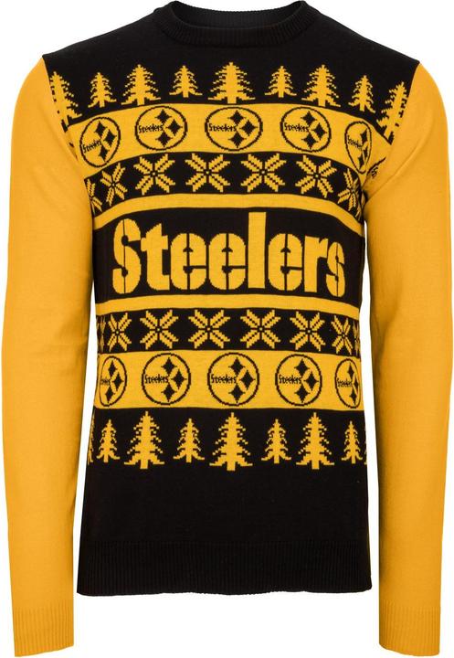 Actual product image Foco NFL Ugly Sweater XMAS Sweater Pittsburgh Steelers - M (M)
