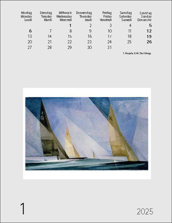 Produktbild Lyonel Feininger 2025 (Harter Einband, Deutsch)