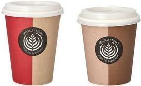 Produktbild Starpak Trinkbecher it Deckel PS "To Go" (10 x)