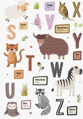 Produktbild Heyda Bastelset Fensterbilder Tiere/Alphabet