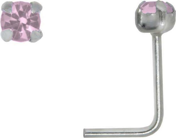 Bijouteria Nasenpiercing (Silber 925, Kristall)