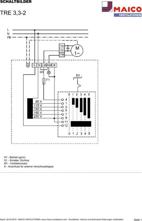 Immagine prodotto Maico Trasformatore a 5 stadi TRE 3.3-2