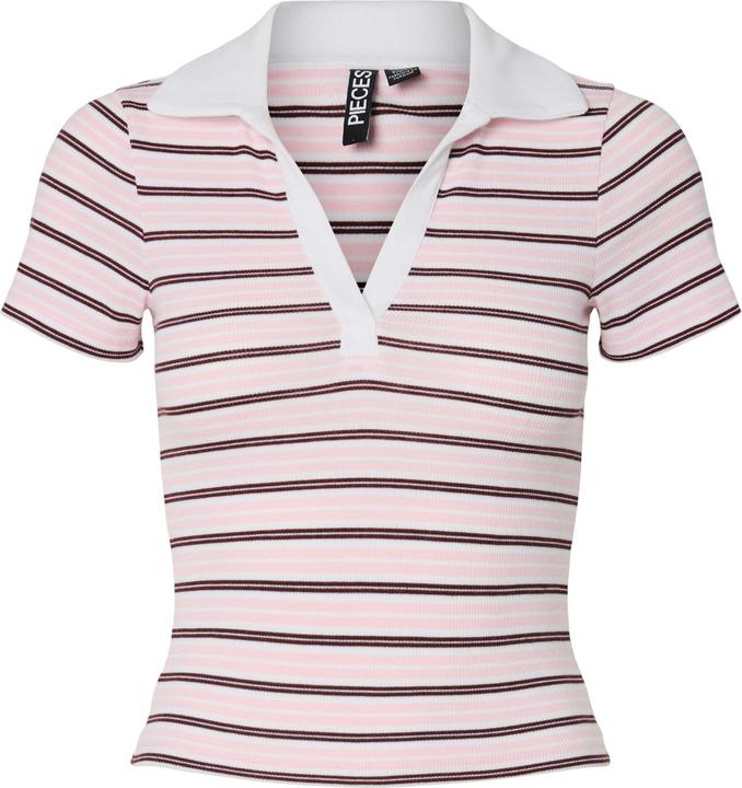 Pieces Pcjayjay Ss V-Neck Polo Top Jrs D2d Fsy