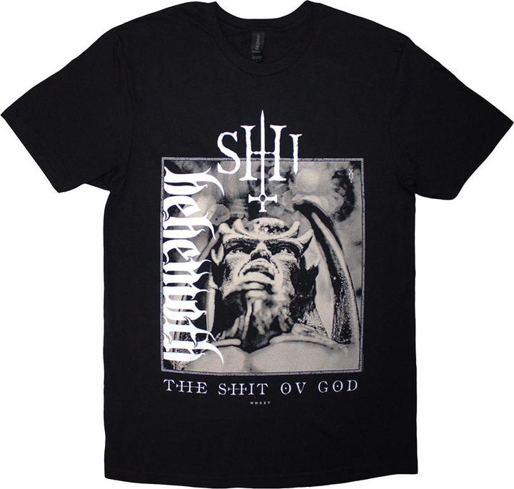 Behemoth The Shit Ov God Vertical Logo Cover TShirt