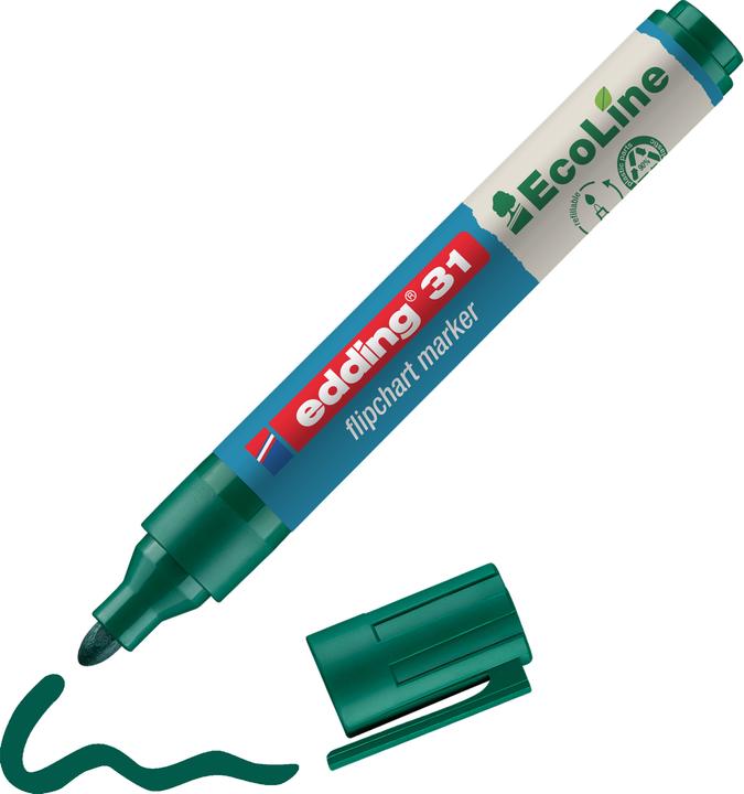 Image du produit Edding Flipchart Marker 31 (Vert, 1.50 mm, 1 x)