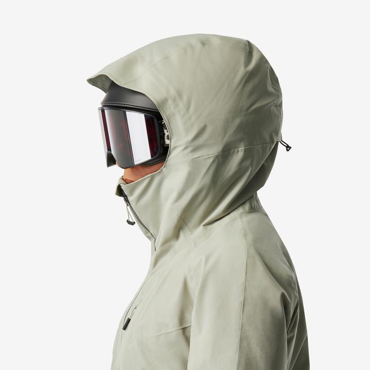 Actual product image Wedze Women's ski jacket versatile and warm - FR100 sage green (XS)
