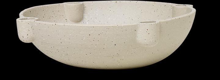Ferm Living Portacandele a ciotola (Ø 27 x 7 cm)