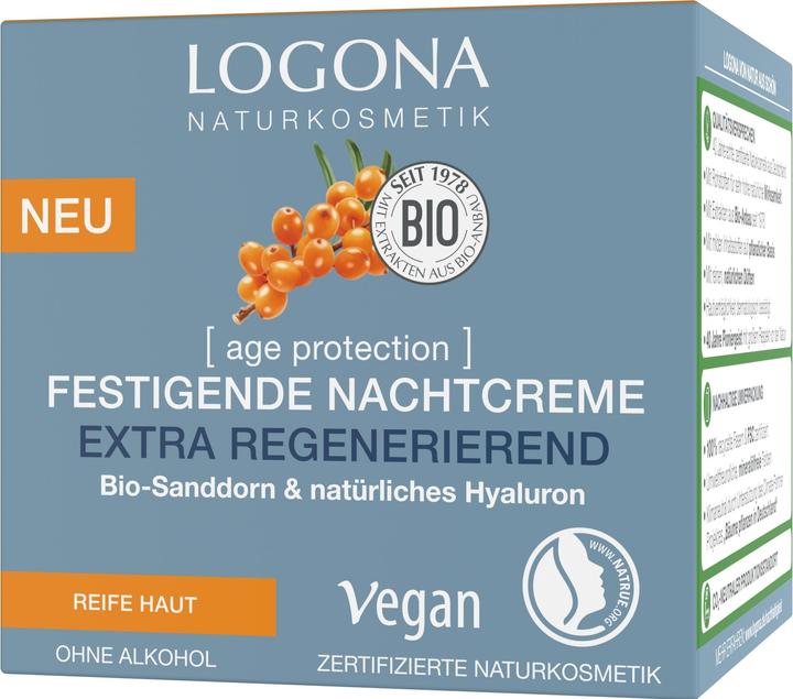Logona age protection Nachtcreme regenerierend Creme (50 ml, Nachtcreme)