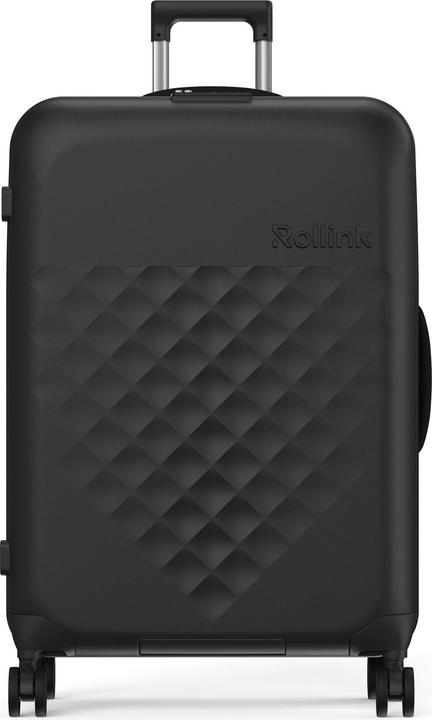 Rollink Harde koffer / Trolley / Reiskoffer - Vega 360 - 76 cm - Zwart (105 l, L (90 - 115l))