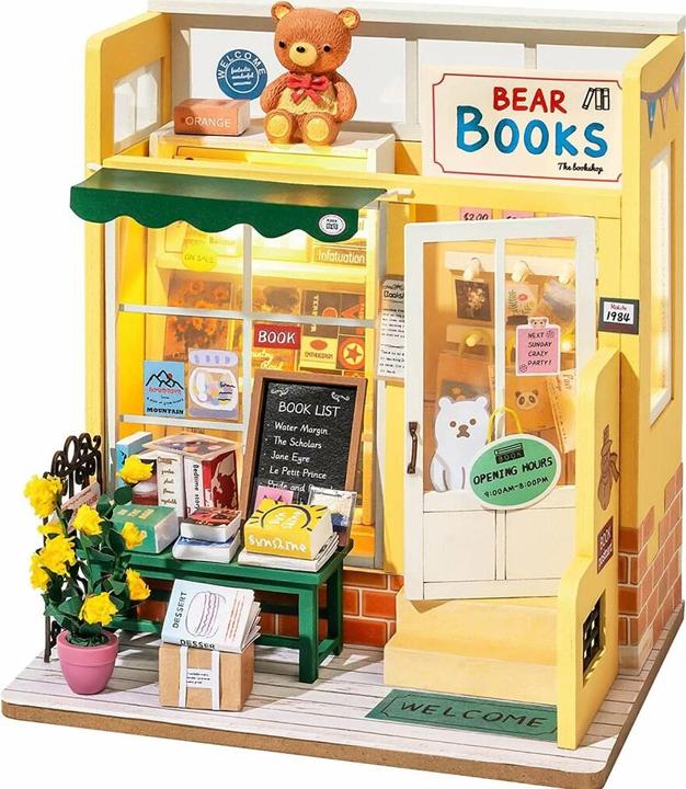 Produktbild Robotime Modellbausatz 'Mind-find Bookstore'