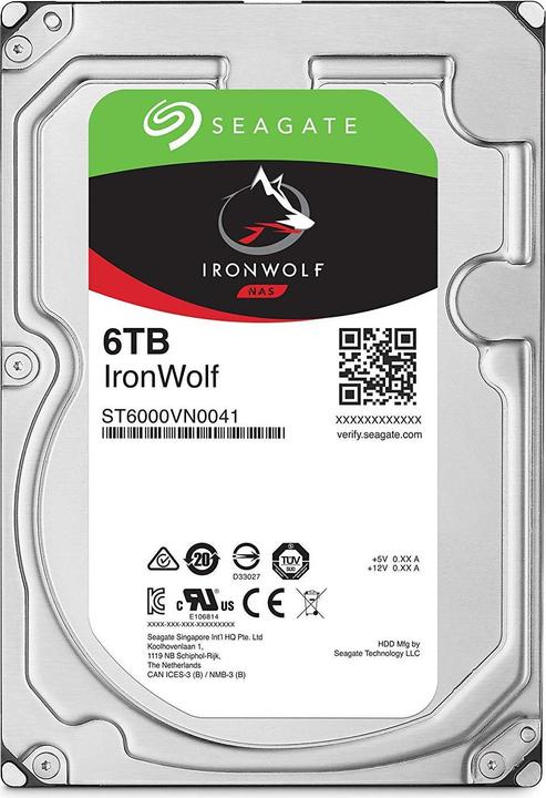 Produktbild Seagate IronWolf (6 TB, 3.5", CMR)