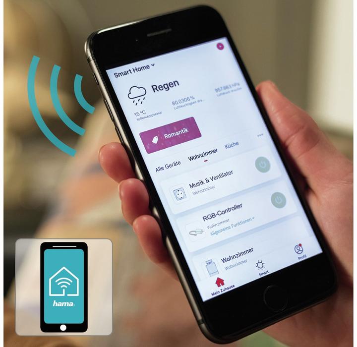 Produktbild Hama WLAN-Controller für LED-Strip, ohne Hub, für App- und Sprachsteuerung