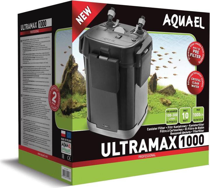 Image du produit Aquael Ultramax 1000 (300 l, Filtres externes, Eau douce, Eau salée)
