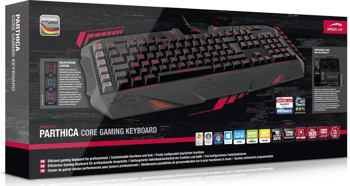 Produktbild Speedlink PARTHICA Core Gaming Keyboard (DE, Kabelgebunden)