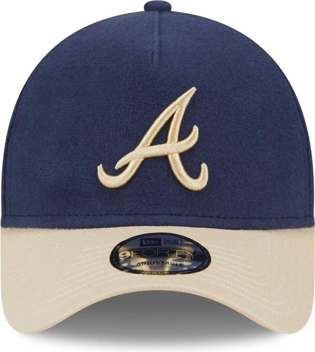 Actual product image New Era A-Frame 9Forty Cap MOLESKIN Atlanta Braves navy (One size)