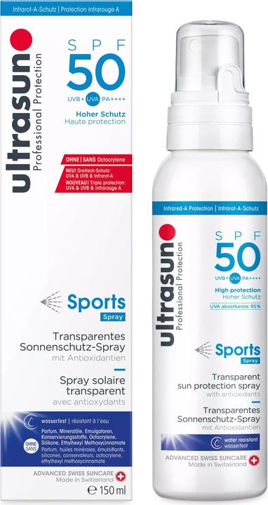 Ultrasun Sports Spray (Sonnenspray, SPF 50, 150 ml, 182 g)