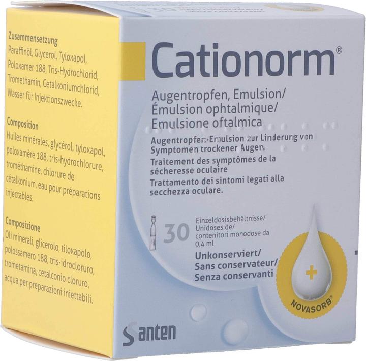 Produktbild Cationorm Augentropfen-Emulsion UD (0.40 ml, 30 x 0.4 ml)