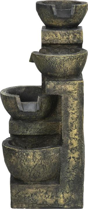 Produktbild Swisshandel24 Gartenbrunnen, einstellbare Strömung, Kunstharz, grau