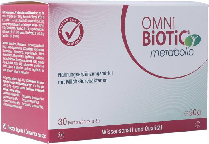 Actual product image Omni Biotic Metabolic powder (30 Piece, Powder, 3 g)