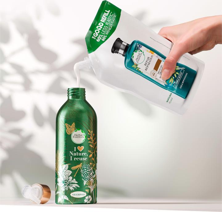 Produktbild Herbal Essences Repair Shampoo Nachfüllpack (480 ml, Flüssiges Shampoo)