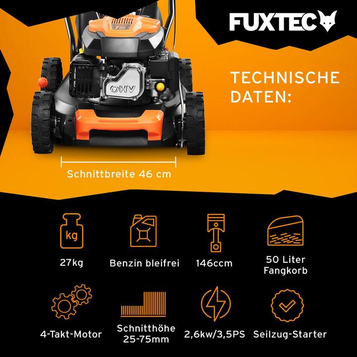 Produktbild Fuxtec FX-RM4646ECO (Benzinbetrieb)