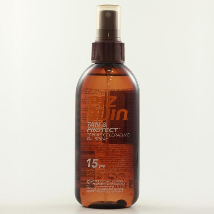 Immagine prodotto Piz Buin Olio spray abbronzante e protettivo (Spray solare, SPF 15, 150 ml, 164 g)