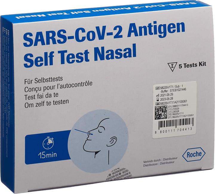 Produktbild Roche SARS CoV-2 Antigen Patient Nasal (5 x)