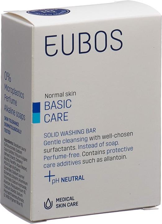 Eubos Seife fest unparfümiert blau (Seifenlotion)