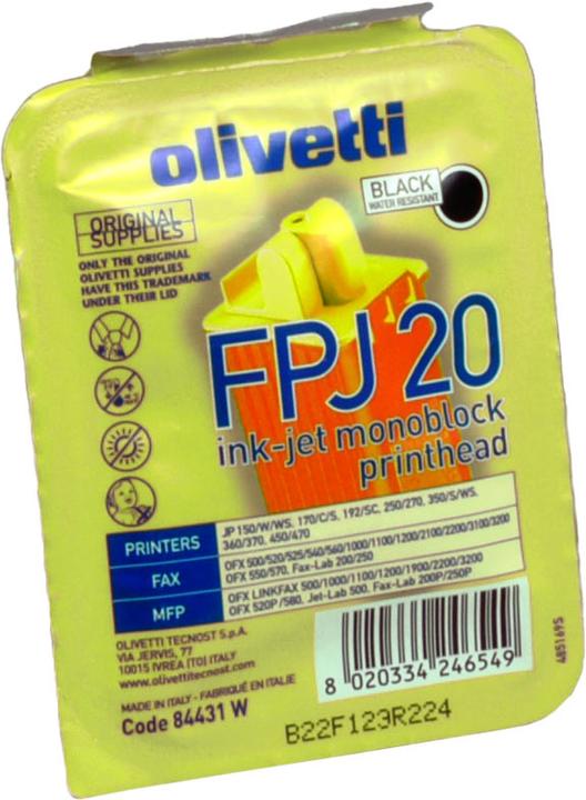Produktbild Olivetti Schwarz - Original - Tintenpatrone (BK)