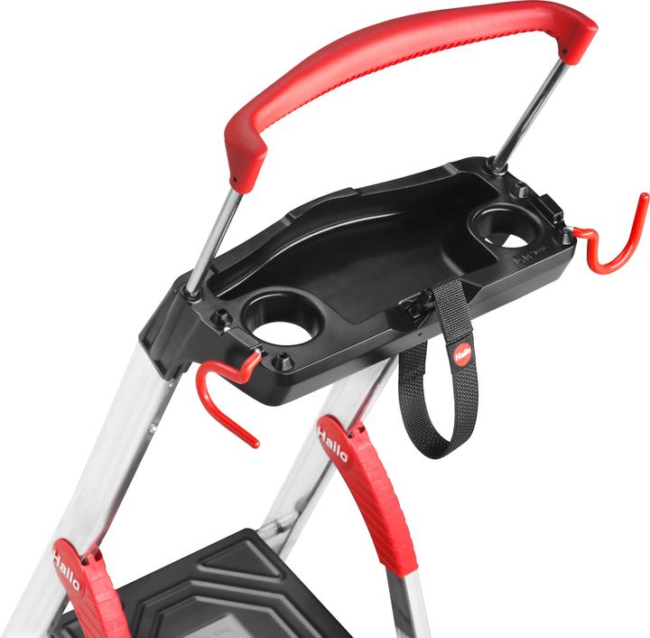 Produktbild Hailo L100 TopLine, Alu-Sicherheits-Stehleiter, 5 Stufen (Stehleiter, 101 cm)