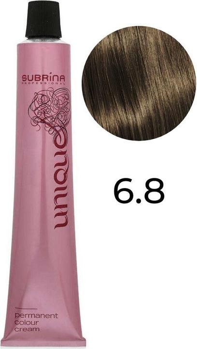 Produktbild Subrina Professionelles Unique Permanentes Haarfärbemittel 68 Dunkelblond Matt - 100 Ml (68 Dark Blonde)