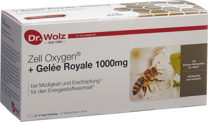 Dr. Wolz Zell Oxygen + Gelée Royale 1000mg (14 Stück, Ampulle, 616 g)