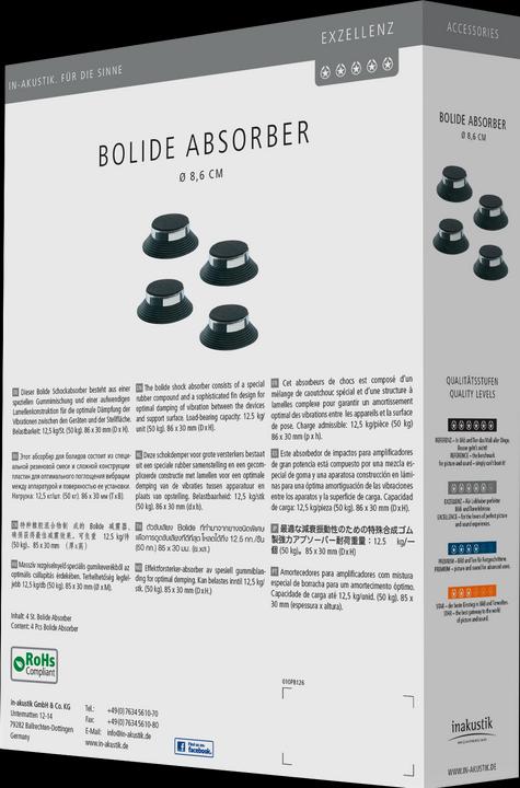 Image du produit Inakustik Amortisseurs Excellence Bolide Lot de 4