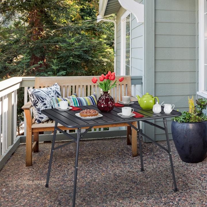 Actual product image Relaxdays Outdoor table (110 cm)