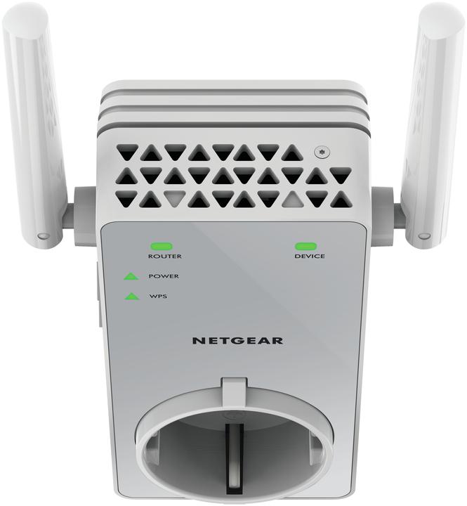 Actual product image Netgear AC750 WLAN Range Extender - with power socket